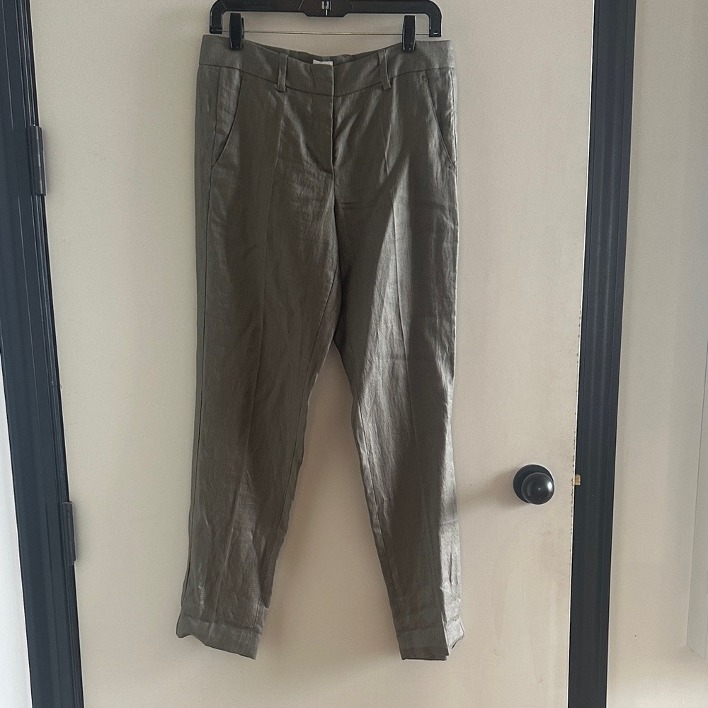 Armani Collezioni Women’s Olive Green Trousers